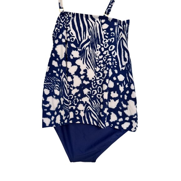 Beyond Control Two Piece Swimsuit SIze 10 Royal Blue NWOT Padded Adjustable - Picture 6 of 12